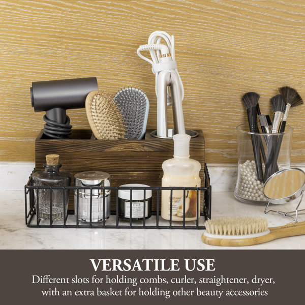 Millwood Pines Elden 3 Compartment Hair Tool Holder Wayfair